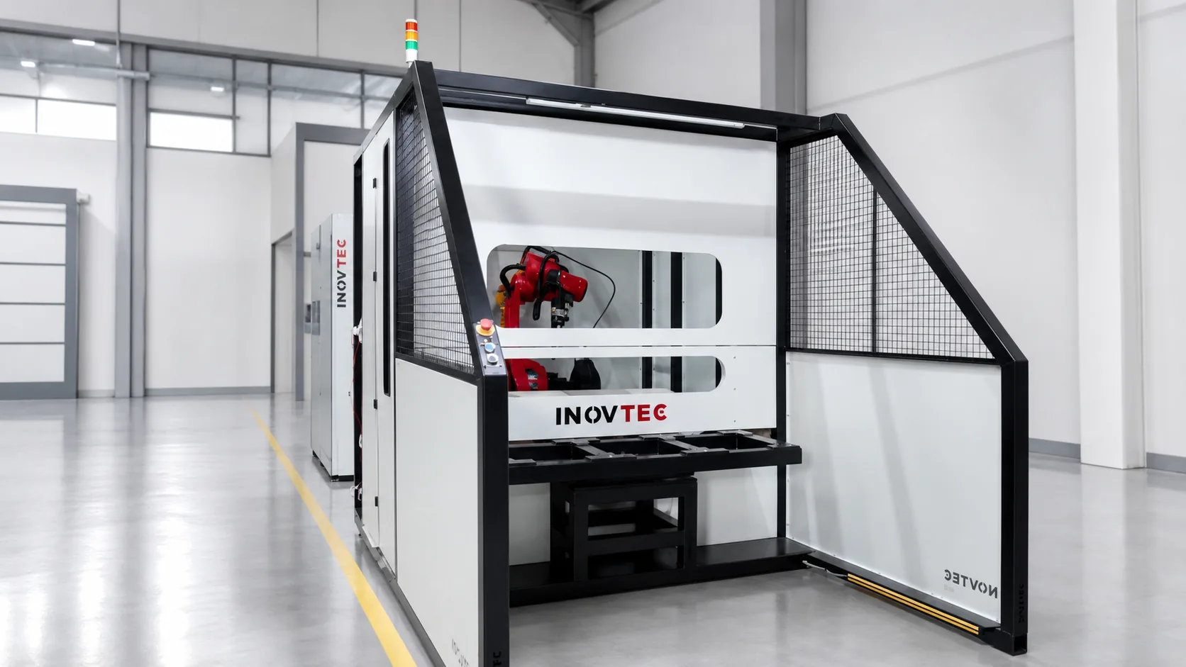 Célula pronta Inovtec Turn para solda ou rebarbação